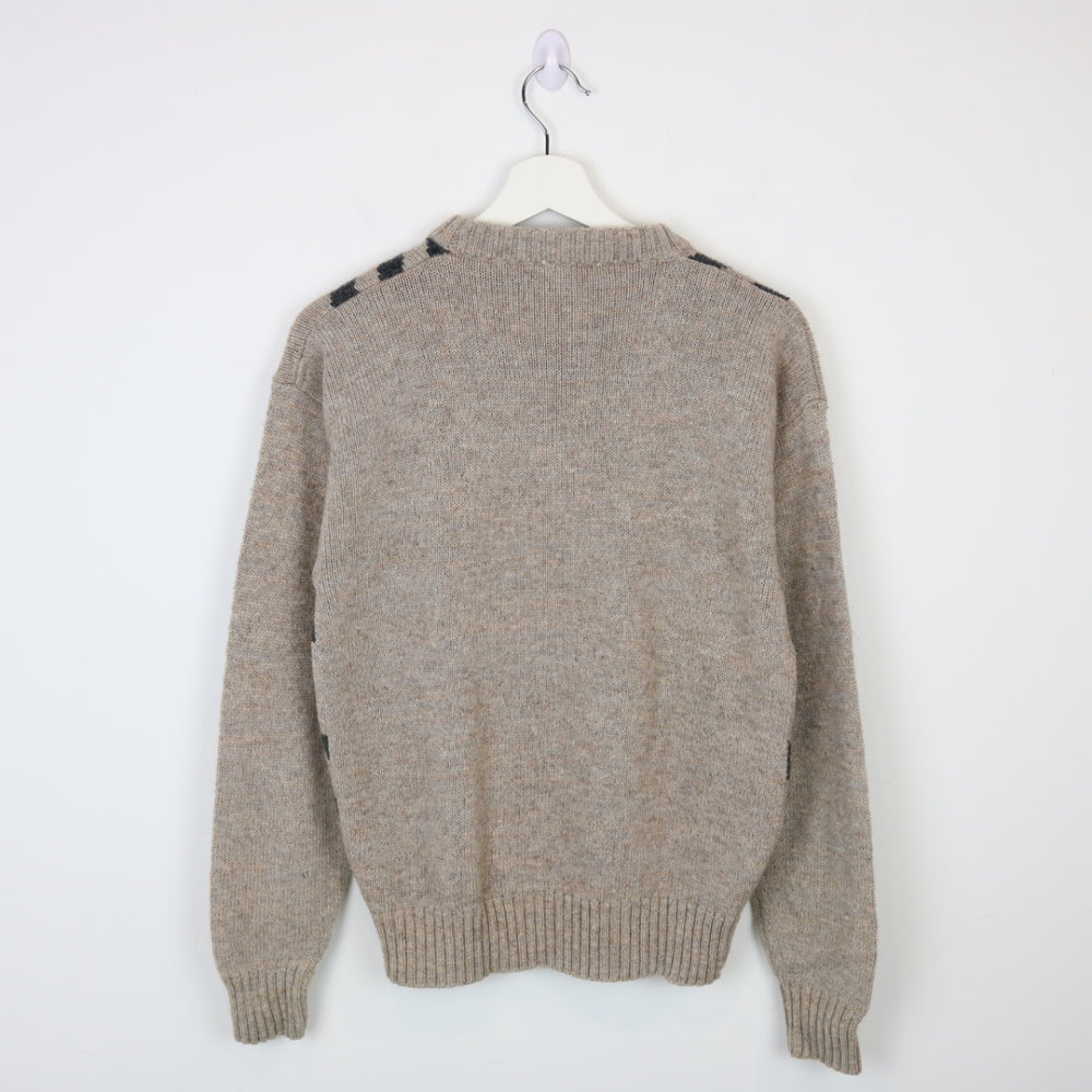 Vintage 90's Saint Germain Patterned Knit Sweater - S-NEWLIFE Clothing