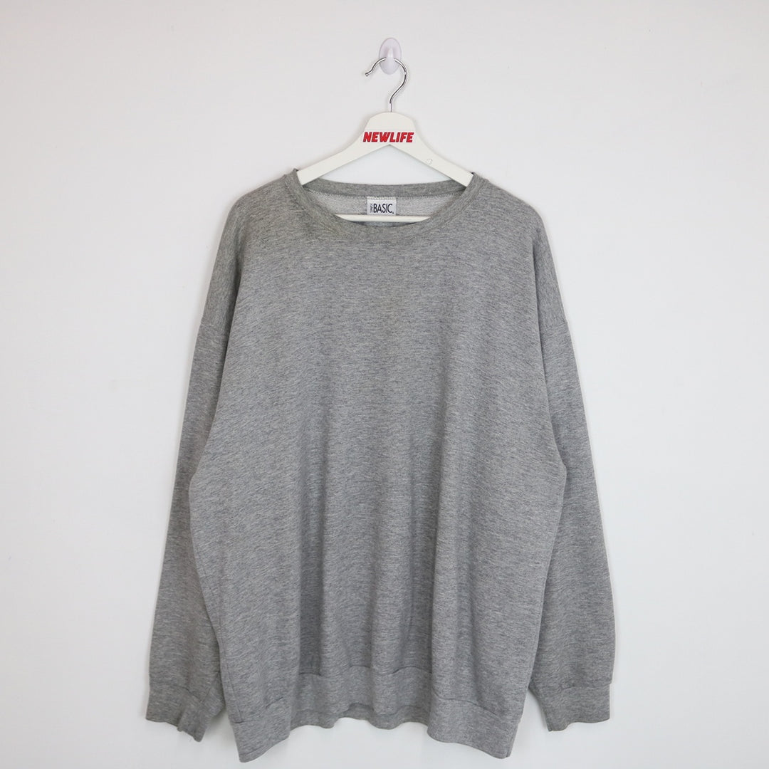 Vintage 90's Simply Basic Blank Crewneck - XXL-NEWLIFE Clothing