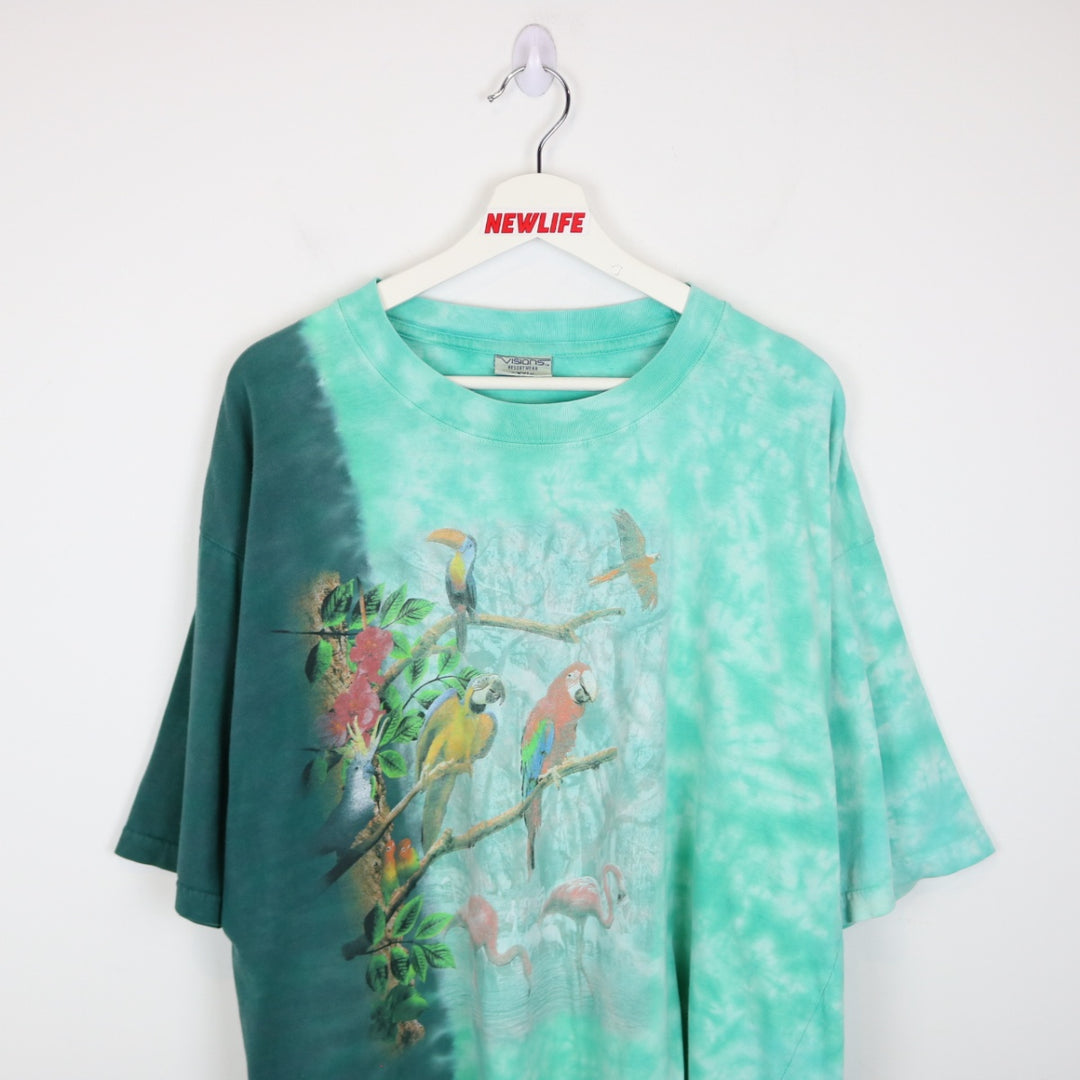 Vintage 90's Animal Nature Tie Dye Tee - XXL-NEWLIFE Clothing