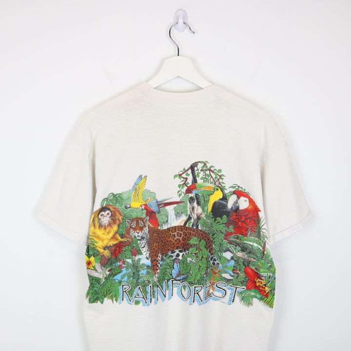 Vintage 1991 Habitat Rainforest Nature Tee - L-NEWLIFE Clothing