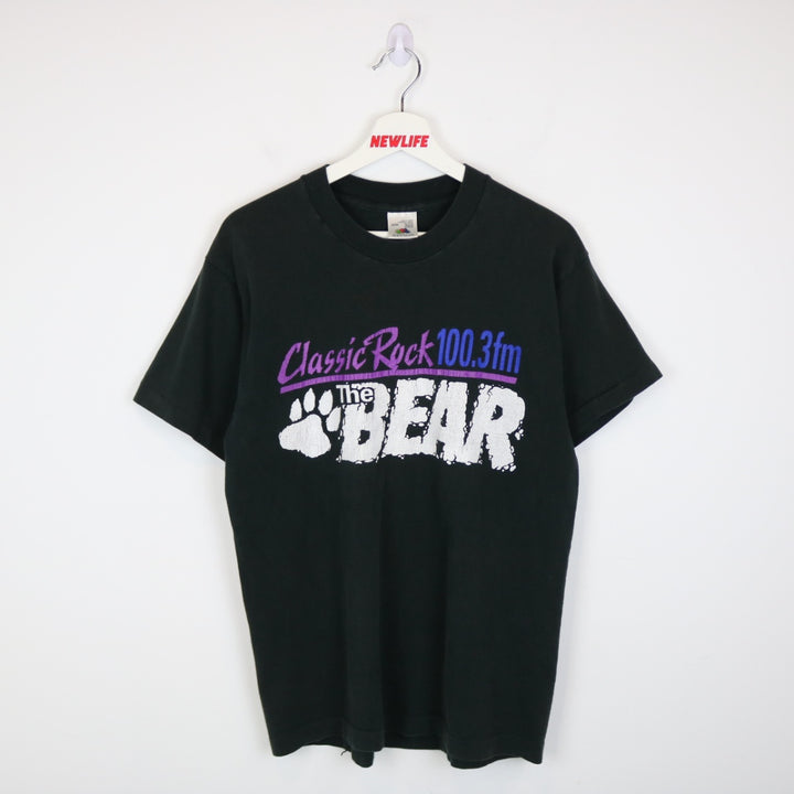 Vintage 90's 100.3 The Bear Classic Rock Radio Tee - M-NEWLIFE Clothing