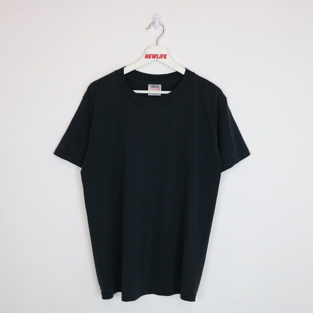 Vintage 90's Oneita Blank Tee - L-NEWLIFE Clothing