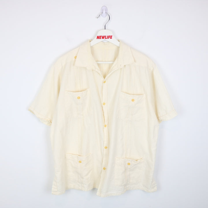 Four Pocket Short Sleeve Button Up - L-NEWLIFE Clothing