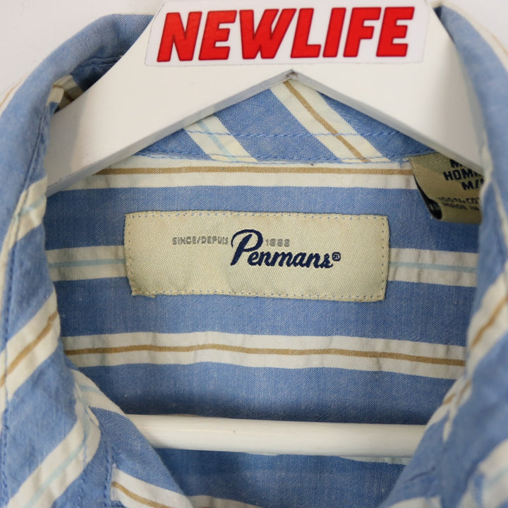 Penmans Striped Short Sleeve Button Up - M-NEWLIFE Clothing