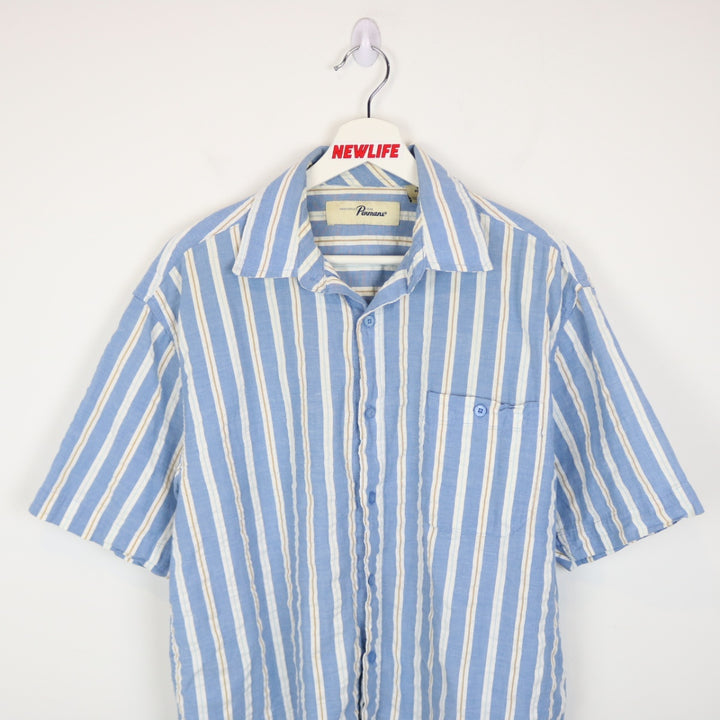 Penmans Striped Short Sleeve Button Up - M-NEWLIFE Clothing