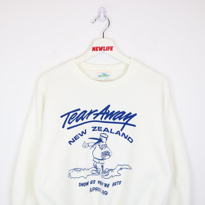 Vintage 1989 Tear Away New Zealand Crewneck - S-NEWLIFE Clothing