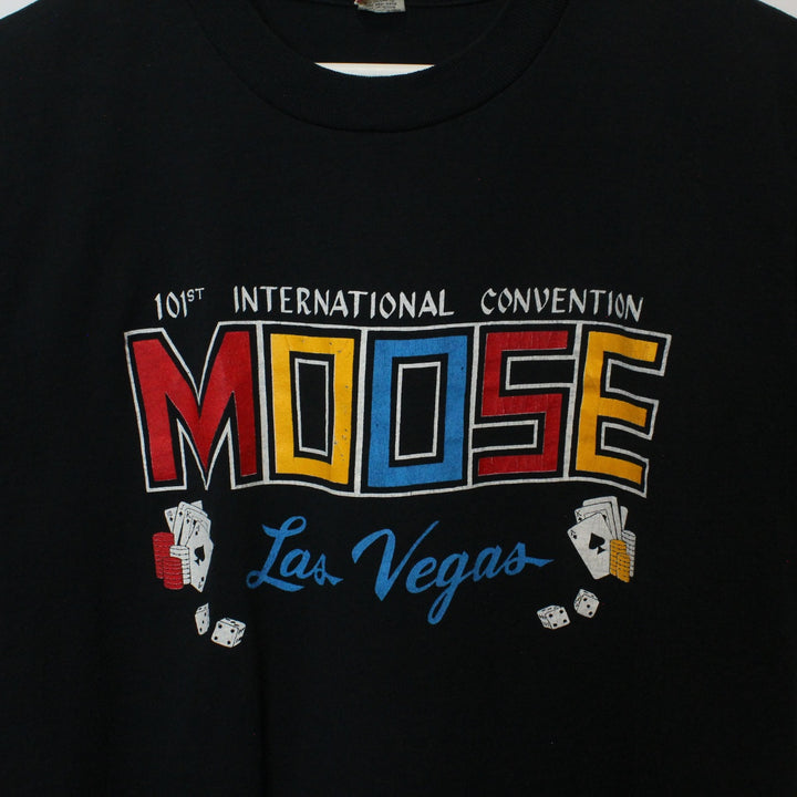 Vintage 80's Moose Las Vegas Tee - M-NEWLIFE Clothing