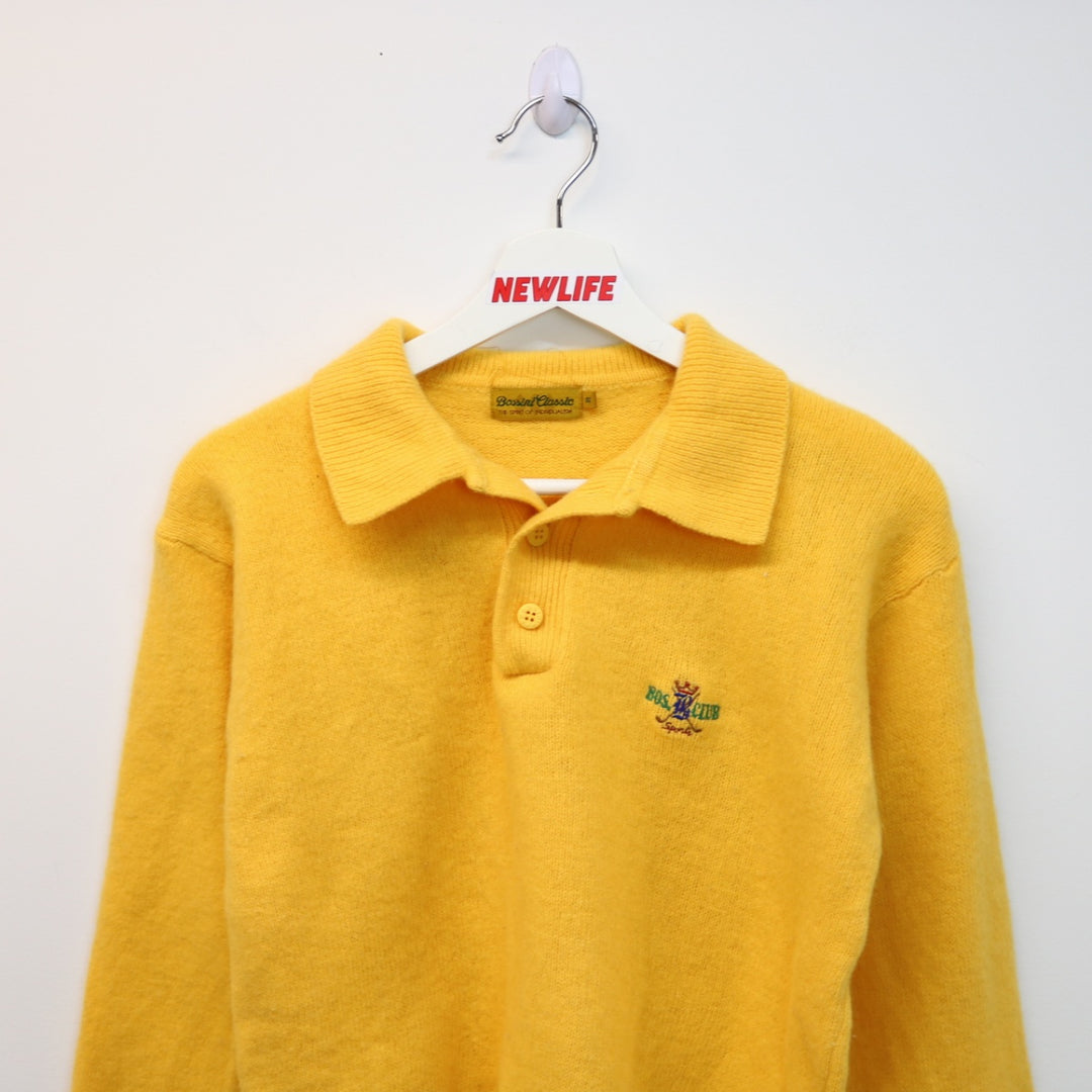 Vintage Bossini Collared Knit Sweater - S-NEWLIFE Clothing