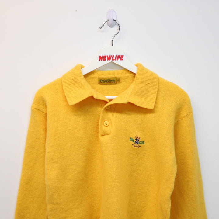 Vintage Bossini Collared Knit Sweater - S-NEWLIFE Clothing