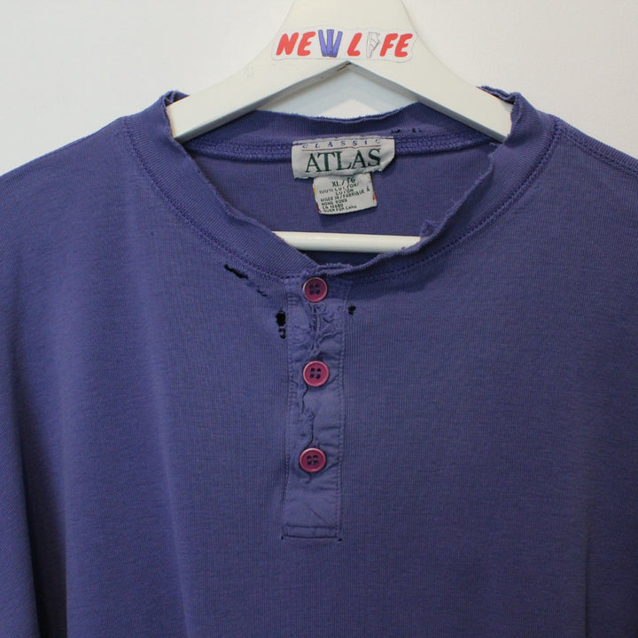 Vintage NEWLIFE x Brendan Yamada Henley Tee - XXL-NEWLIFE Clothing