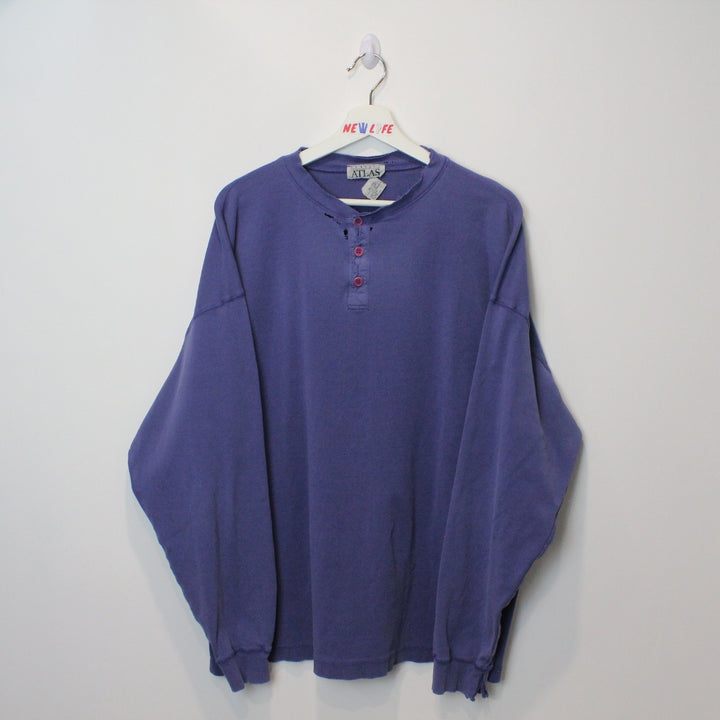 Vintage NEWLIFE x Brendan Yamada Henley Tee - XXL-NEWLIFE Clothing