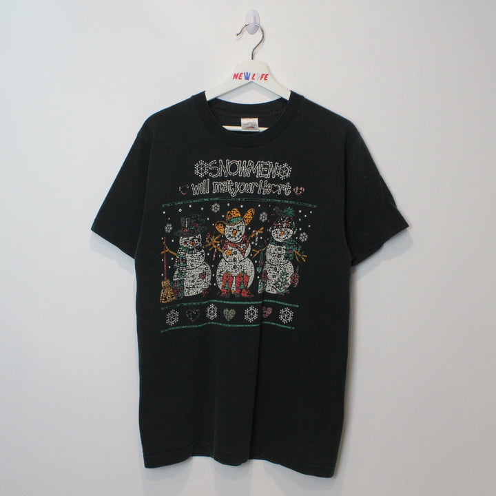 Vintage 80's Snowmen Tee - M-NEWLIFE Clothing