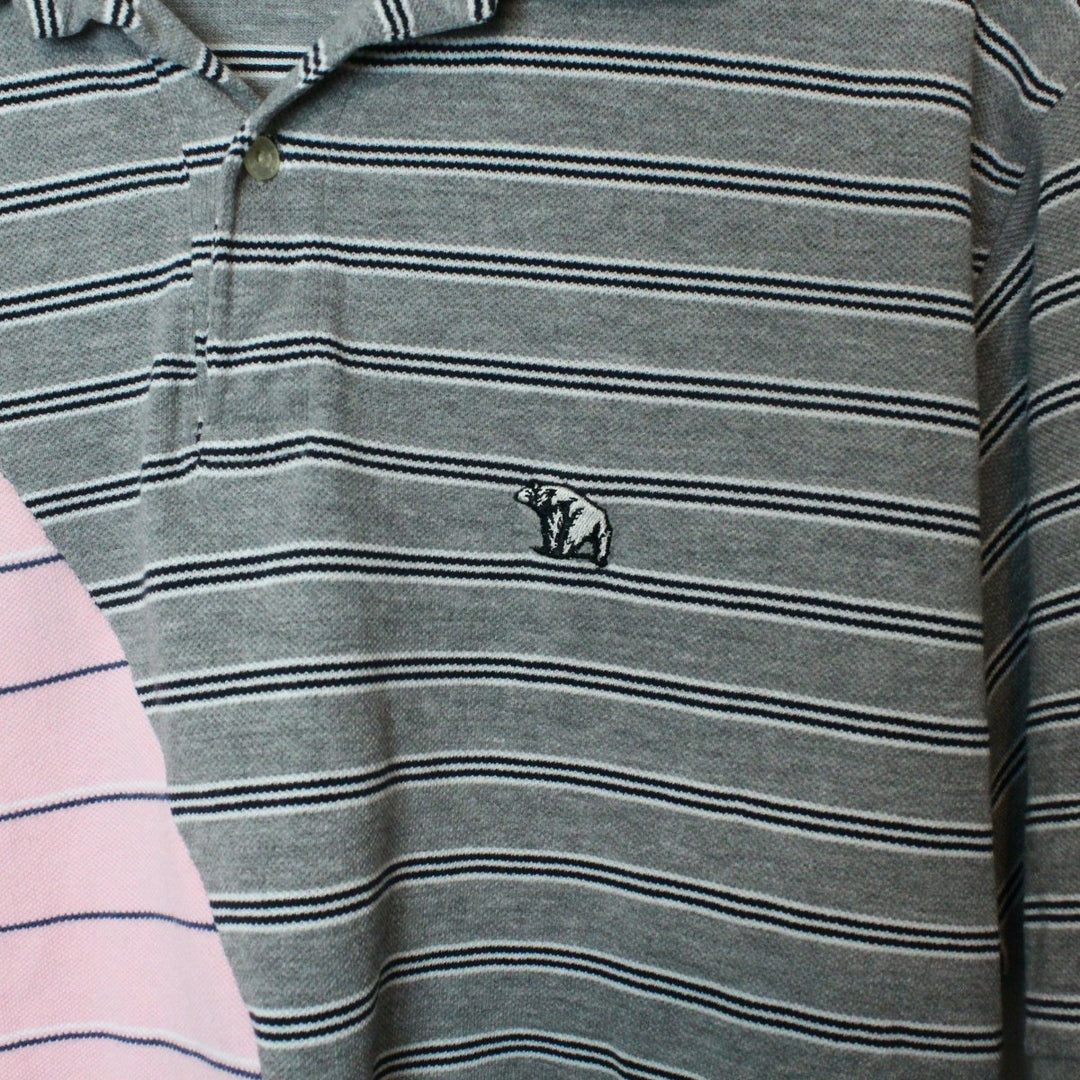 Reworked Vintage Striped Polo Shirt - XL-NEWLIFE Clothing