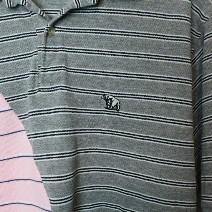 Reworked Vintage Striped Polo Shirt - XL-NEWLIFE Clothing