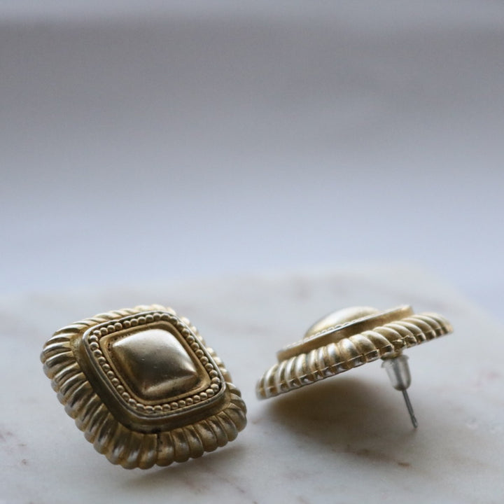 Square Stud Earrings - OS-NEWLIFE Clothing