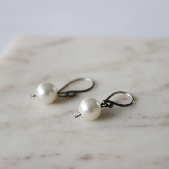 Vintage pearl earrings