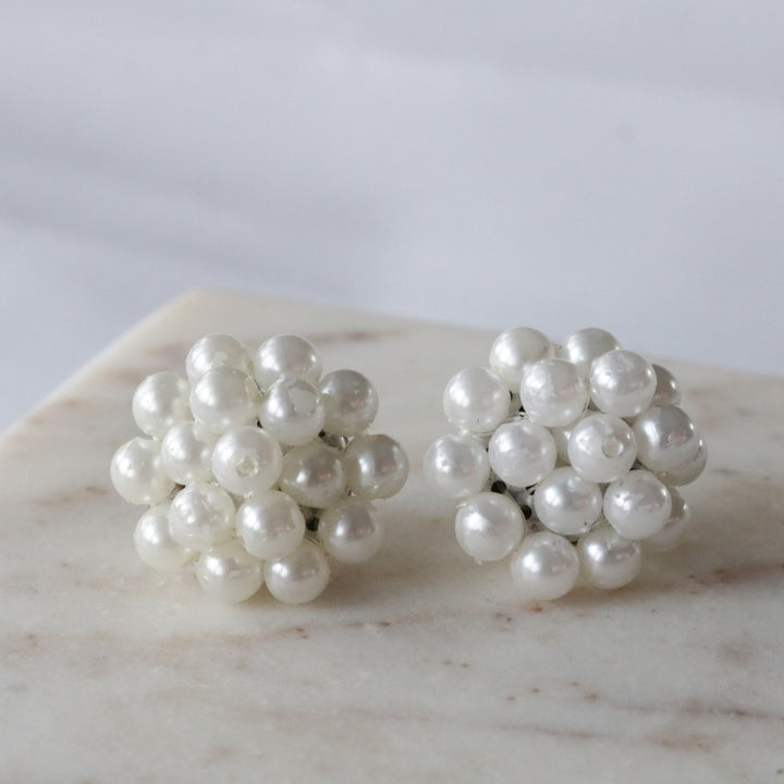 Vintage Pearl Stud Earrings