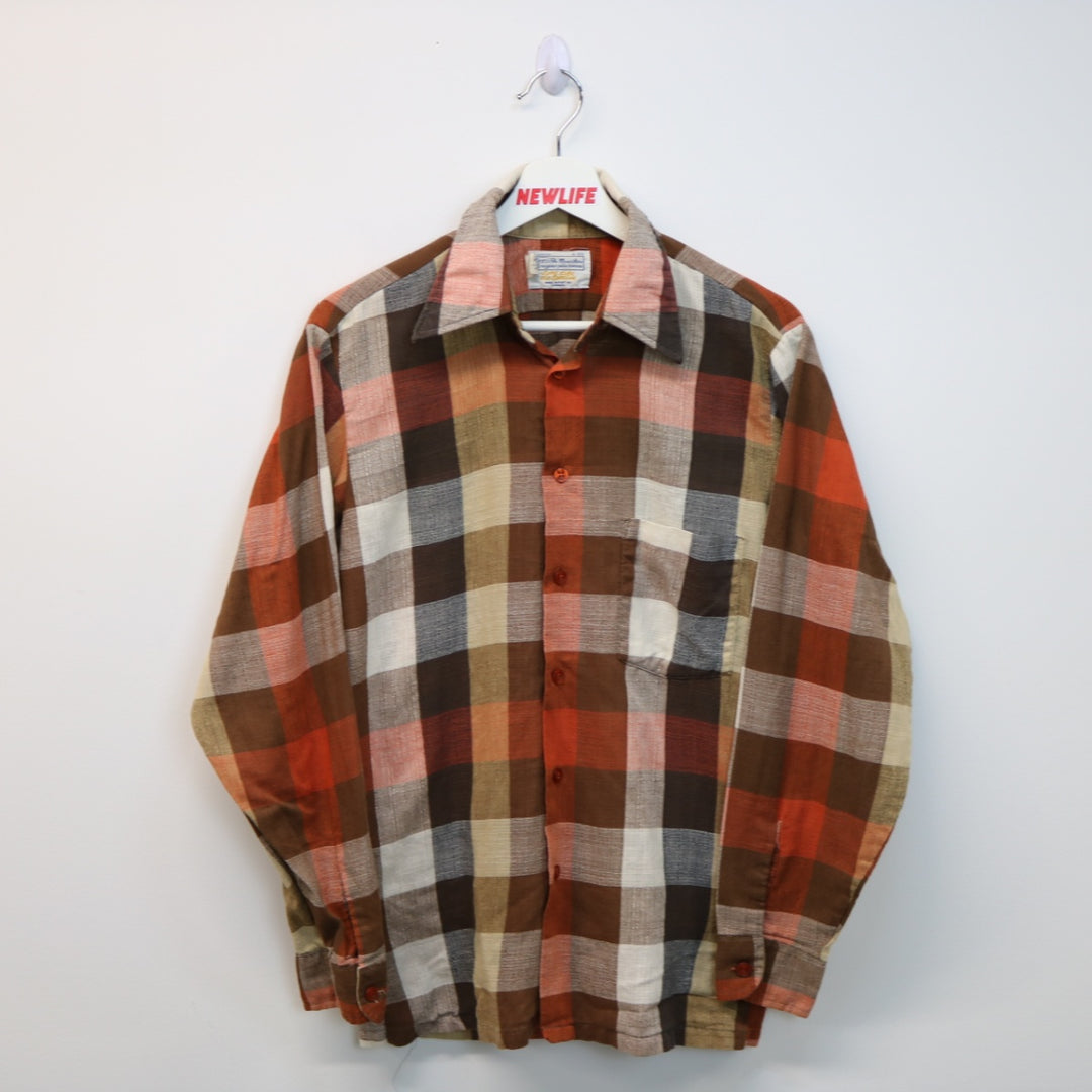 Vintage 80's Plaid Button Up - S-NEWLIFE Clothing