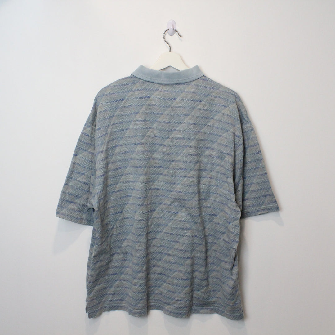 Vintage Patterned Polo Shirt - XXL-NEWLIFE Clothing