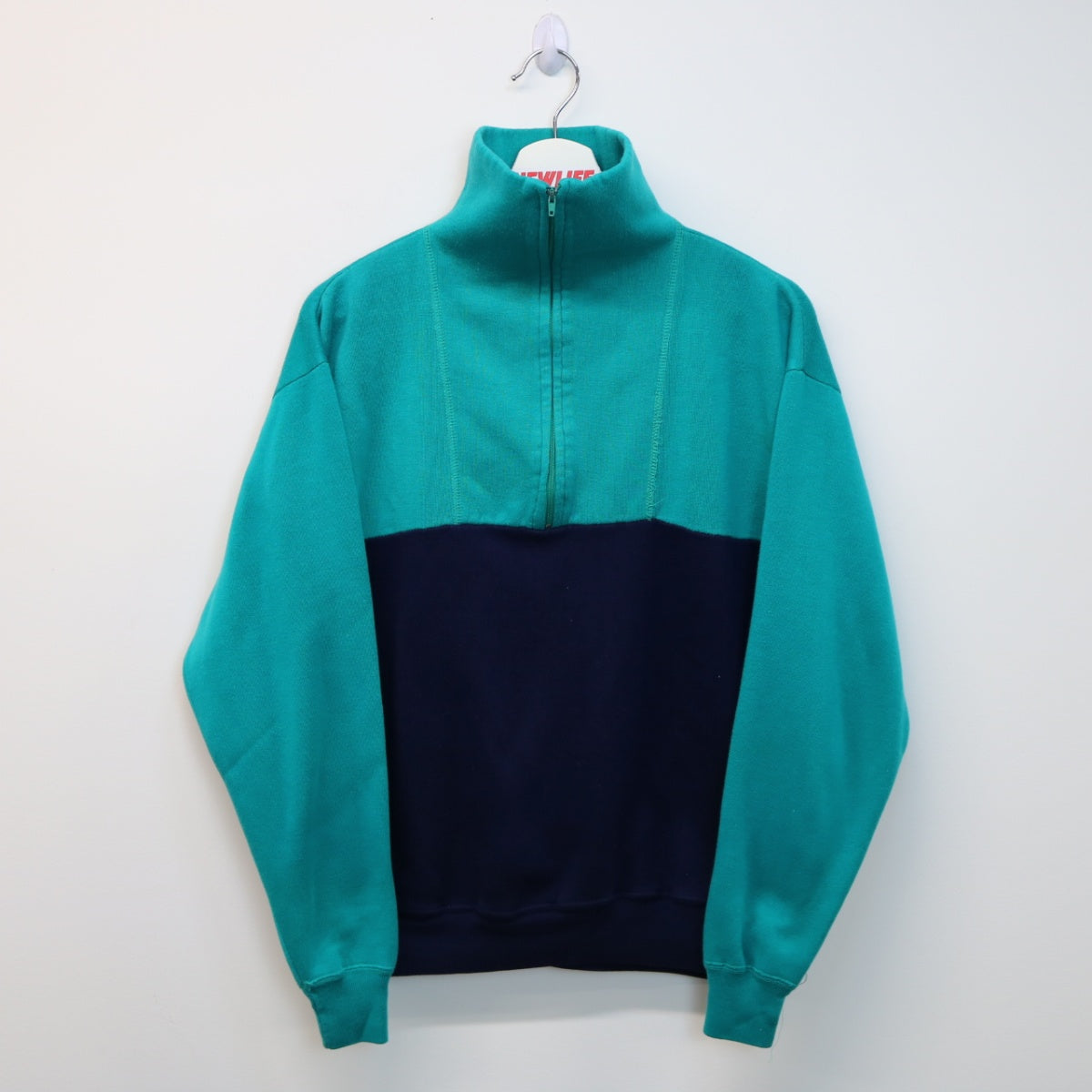 Vintage Blank Quarter Zip Sweater S NEWLIFE