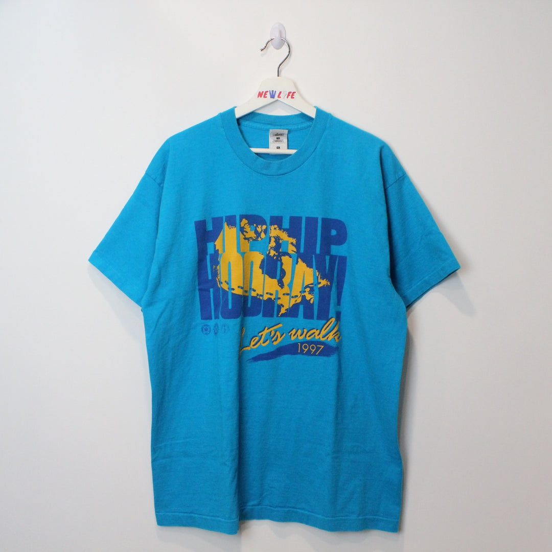 Vintage 1997 Hip Hip Hooray Tee - L-NEWLIFE Clothing