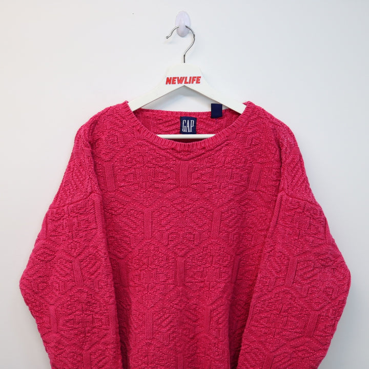 Vintage GAP Textured Knit Sweater - L-NEWLIFE Clothing