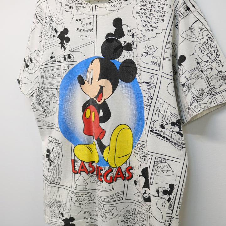 Vintage 90's Disney Mickey Mouse Comic Tee - L-NEWLIFE Clothing