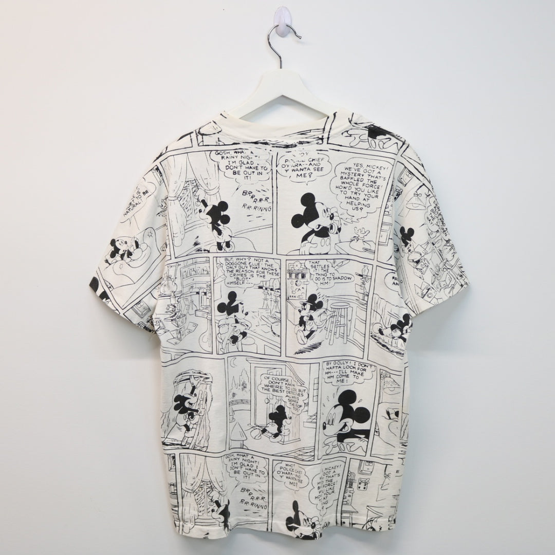 Vintage 90's Disney Mickey Mouse Comic Tee - L-NEWLIFE Clothing