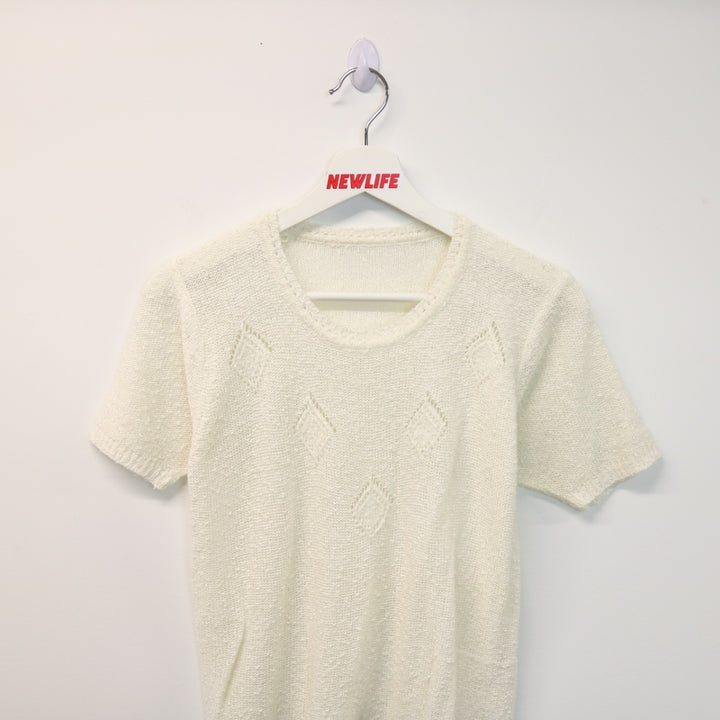 Vintage Textured Knit Tee - S-NEWLIFE Clothing