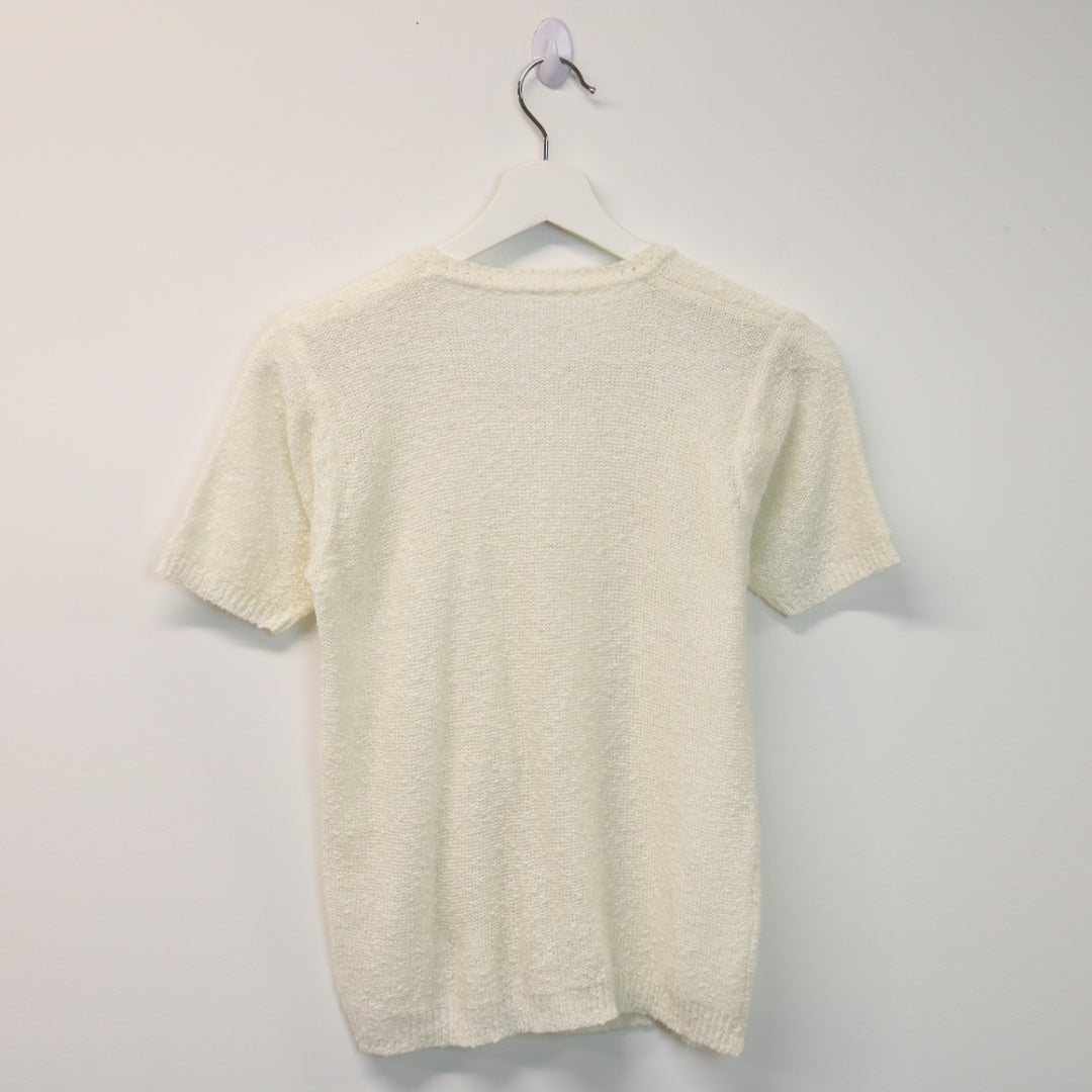 Vintage Textured Knit Tee - S-NEWLIFE Clothing