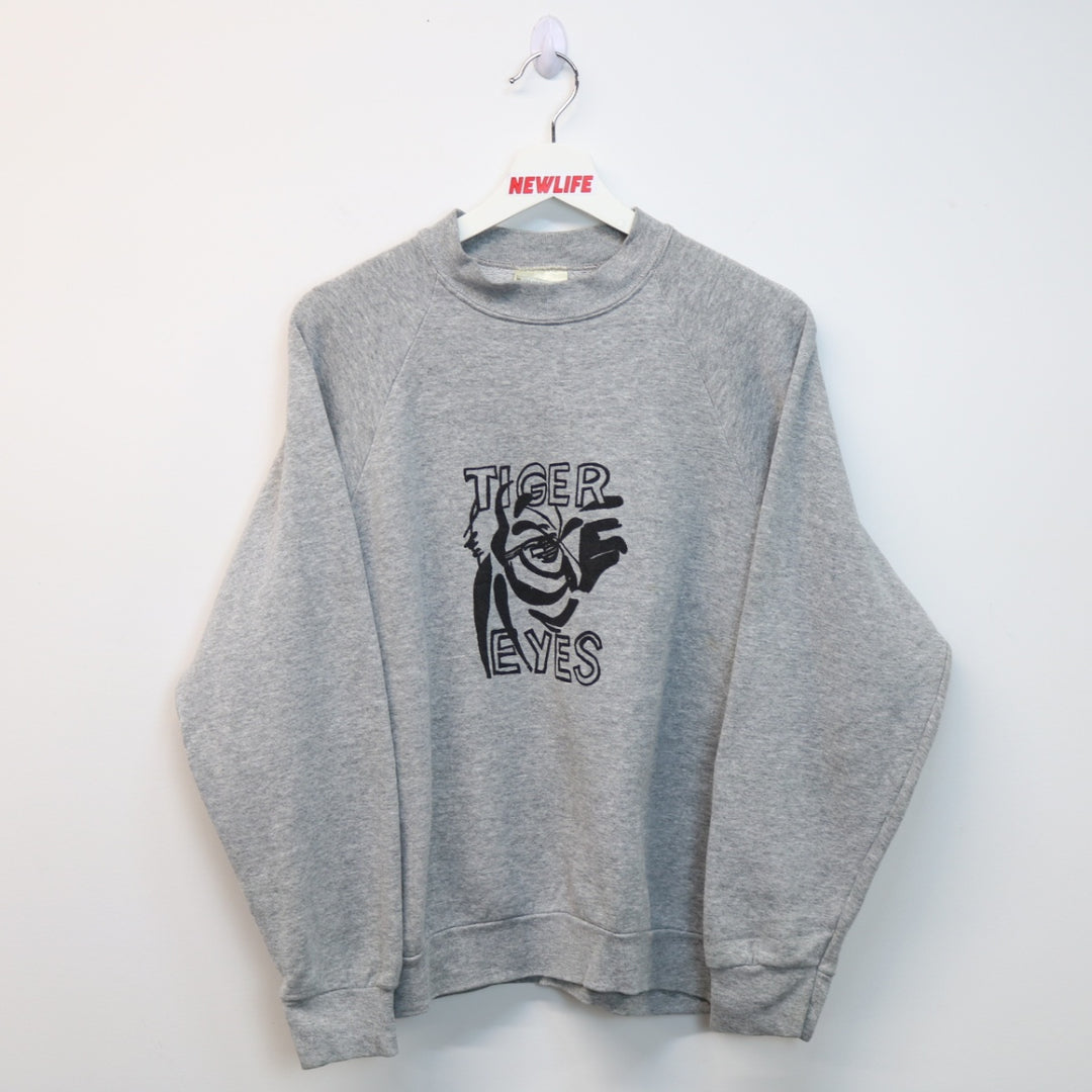 Vintage Tiger Eyes Crewneck - M-NEWLIFE Clothing
