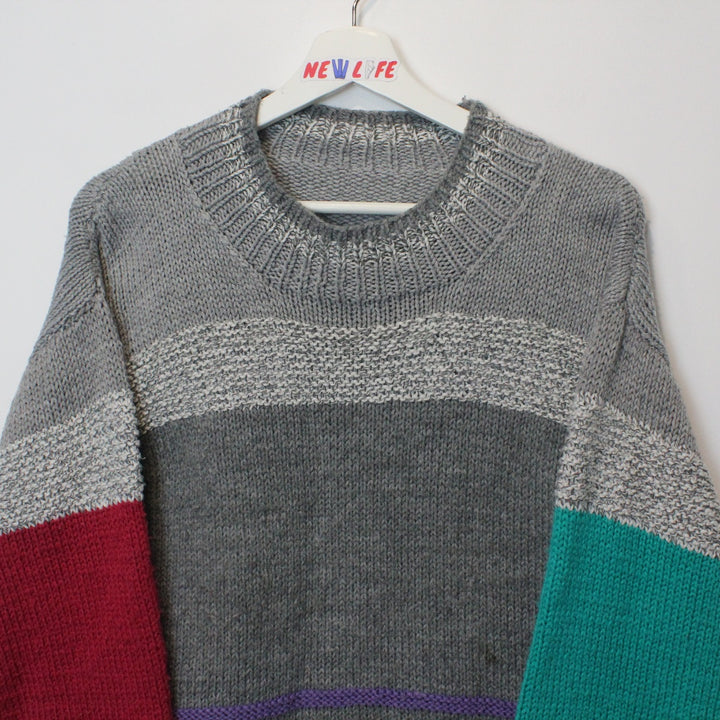 Vintage Striped Knit Sweater - S-NEWLIFE Clothing