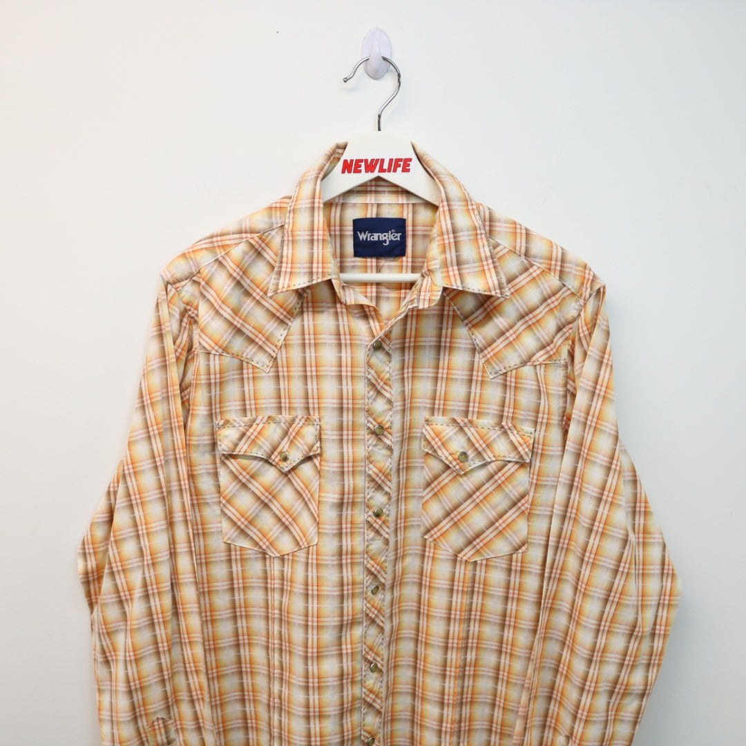 Vintage Wrangler Plaid Western Button Up - S-NEWLIFE Clothing