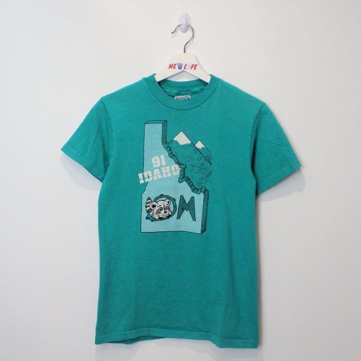 Vintage 1991 Idaho Racoon Tee - XS-NEWLIFE Clothing