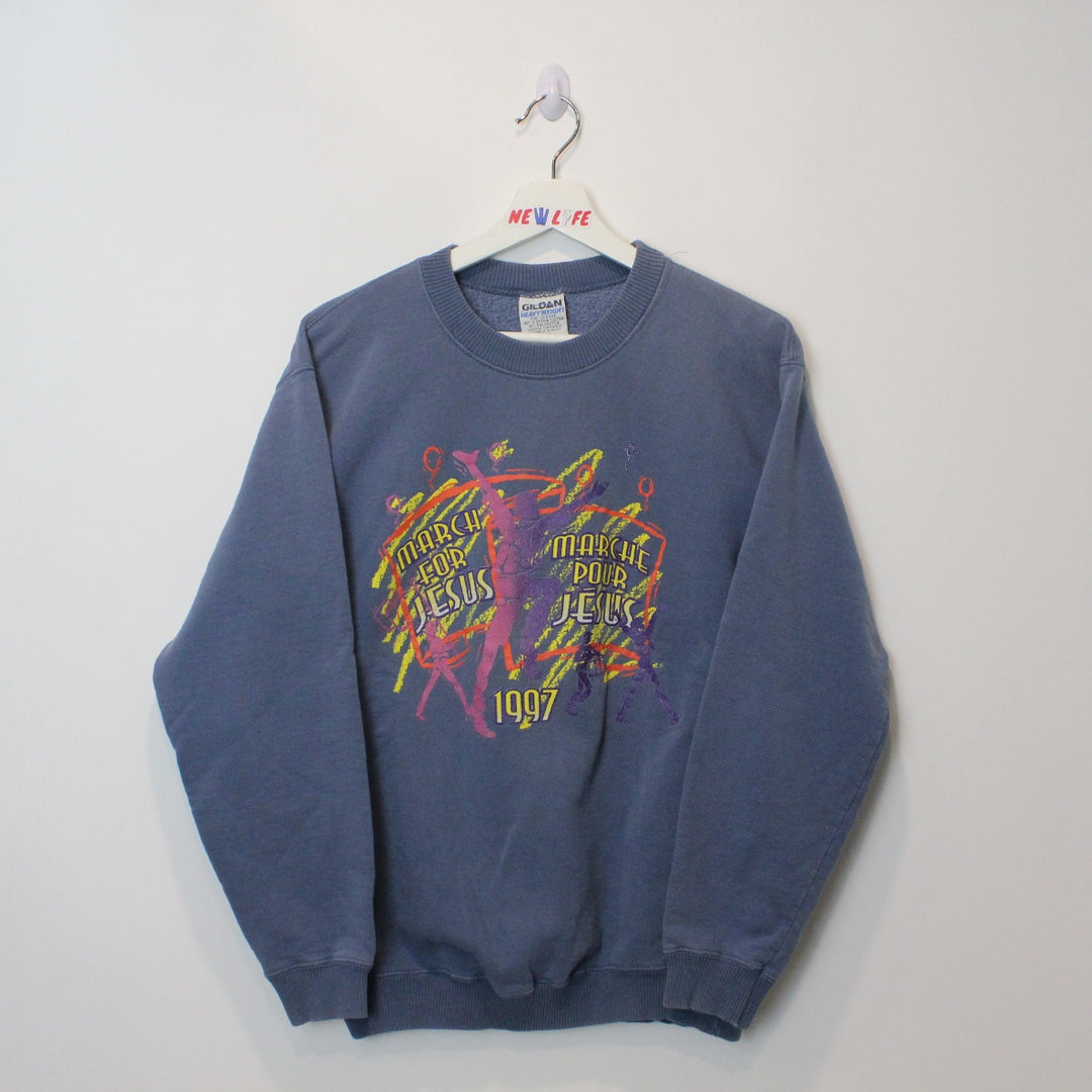 Vintage 1997 March for Jesus Crewneck - S-NEWLIFE Clothing