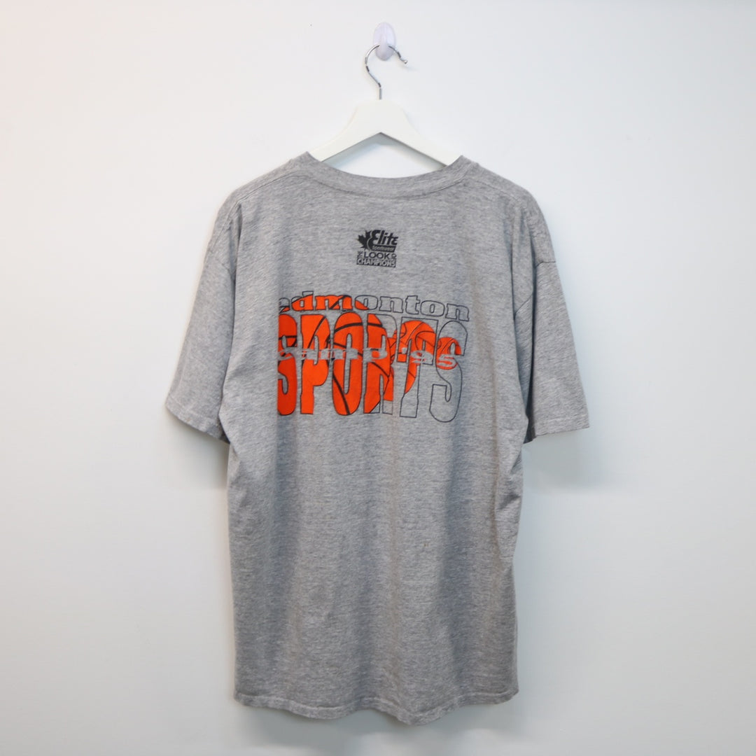 Vintage 1995 Edmonton Sports Basketball Tee - XL-NEWLIFE Clothing