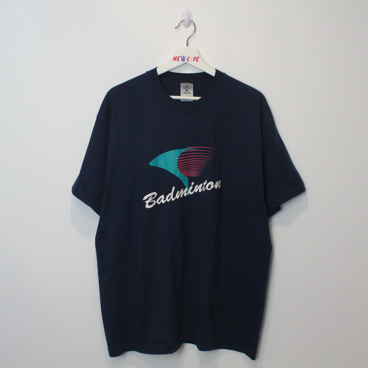 Vintage 90's Badminton Tee - XL-NEWLIFE Clothing