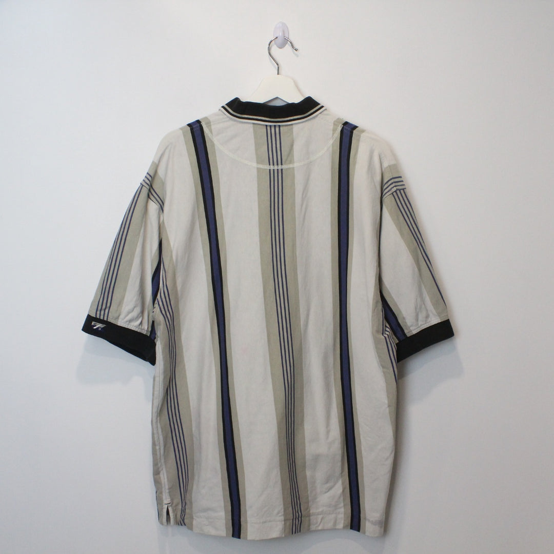 Vintage Striped Polo Shirt - XL-NEWLIFE Clothing