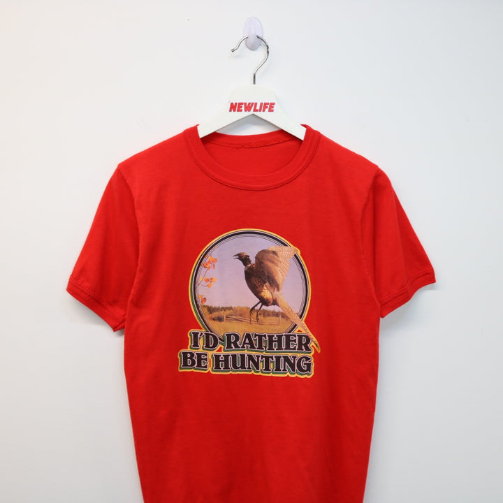 Vintage 1979 I'd Rather Be Hunting Ringer Tee - XS-NEWLIFE Clothing