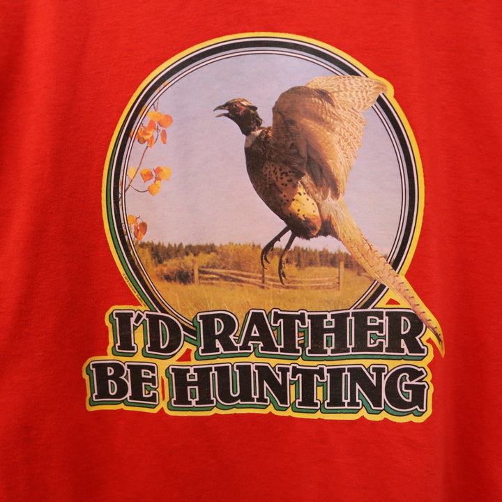 Vintage 1979 I'd Rather Be Hunting Ringer Tee - XS-NEWLIFE Clothing