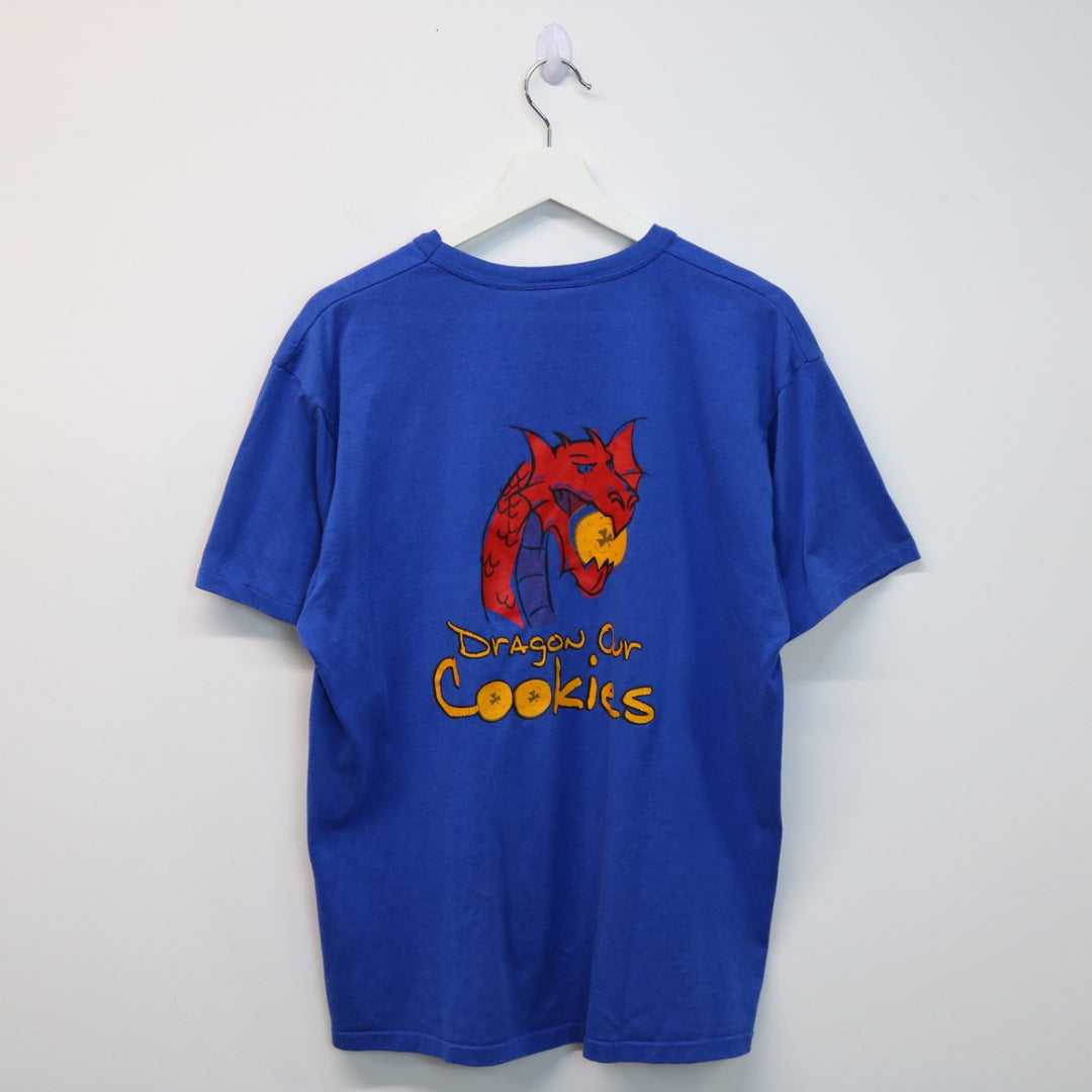 Vintage 80's Dragon Our Cookies Girl Guide Tee - L-NEWLIFE Clothing