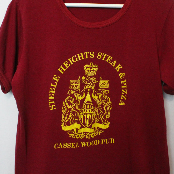 Vintage 80's Cassel Wood Pub Tee - M-NEWLIFE Clothing