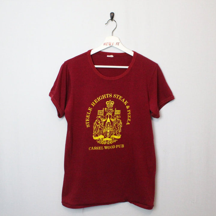 Vintage 80's Cassel Wood Pub Tee - M-NEWLIFE Clothing