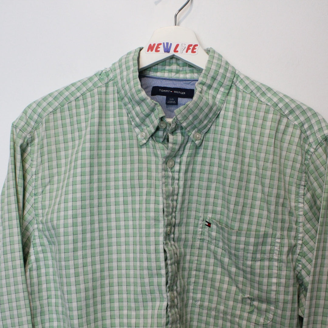 Vintage Tommy Hilfiger Cropped Button Up - L-NEWLIFE Clothing