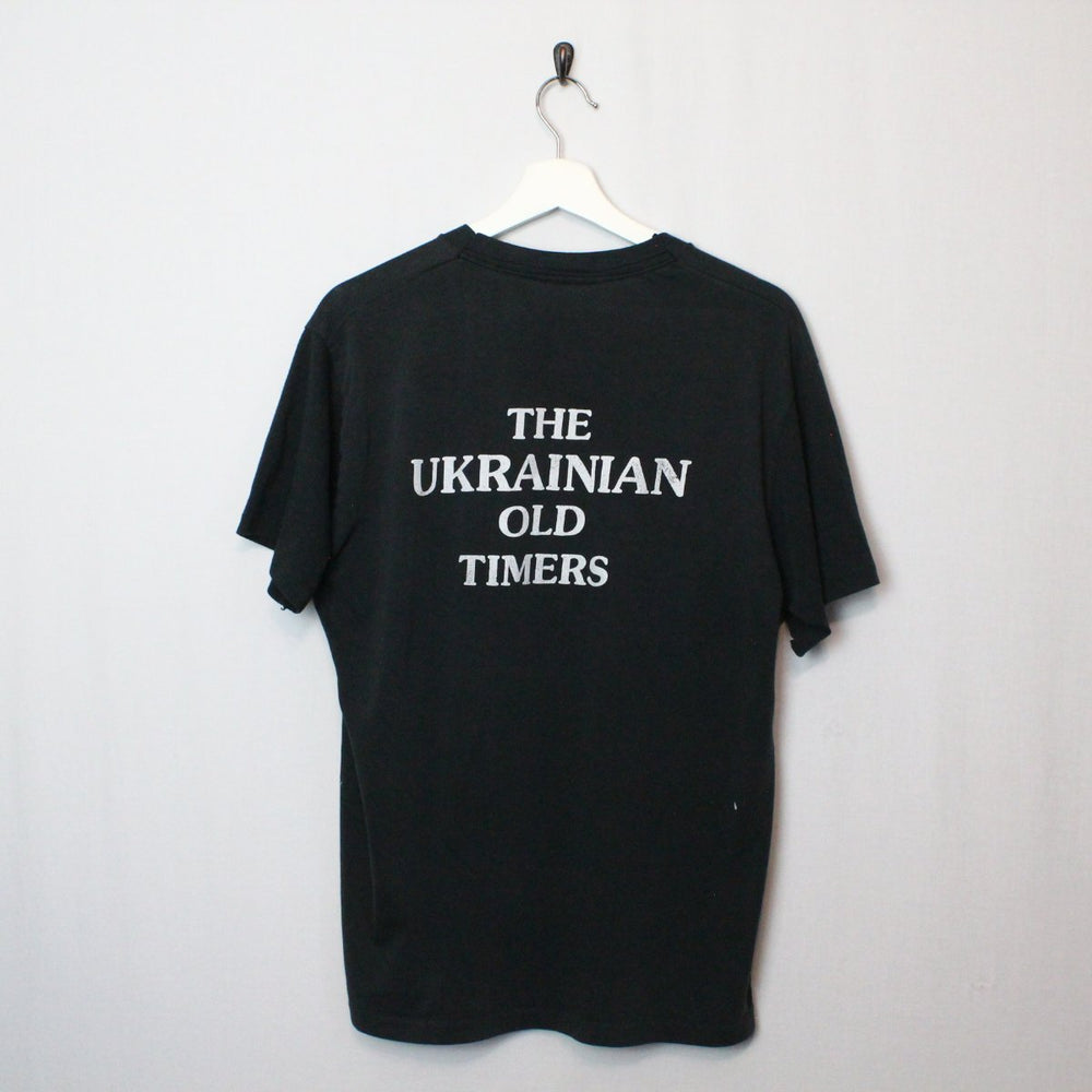 Vintage 80/90's Ukrainian Old Timers Tee - L-NEWLIFE Clothing