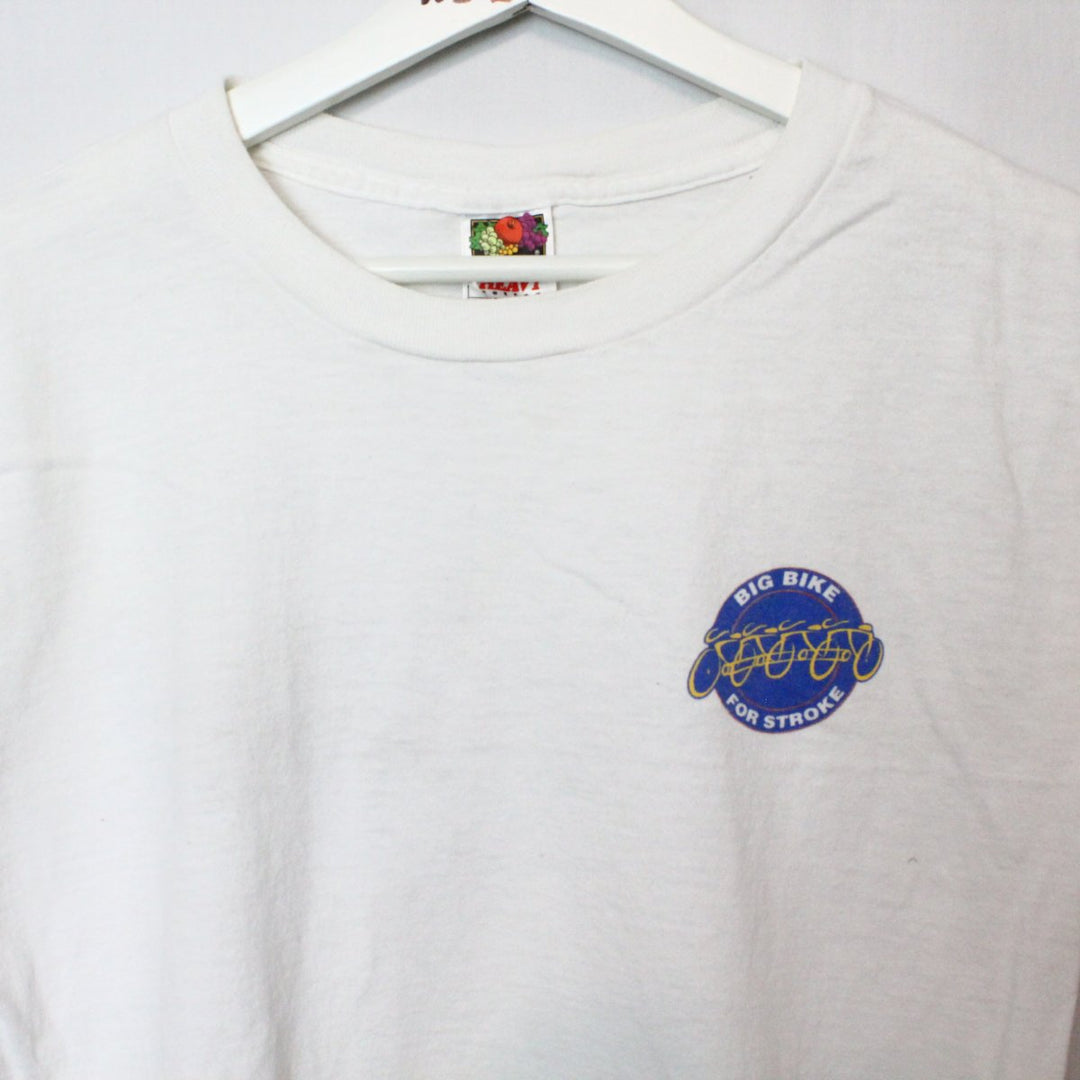 Vintage 90's Big Bike for Stroke Tee - L-NEWLIFE Clothing