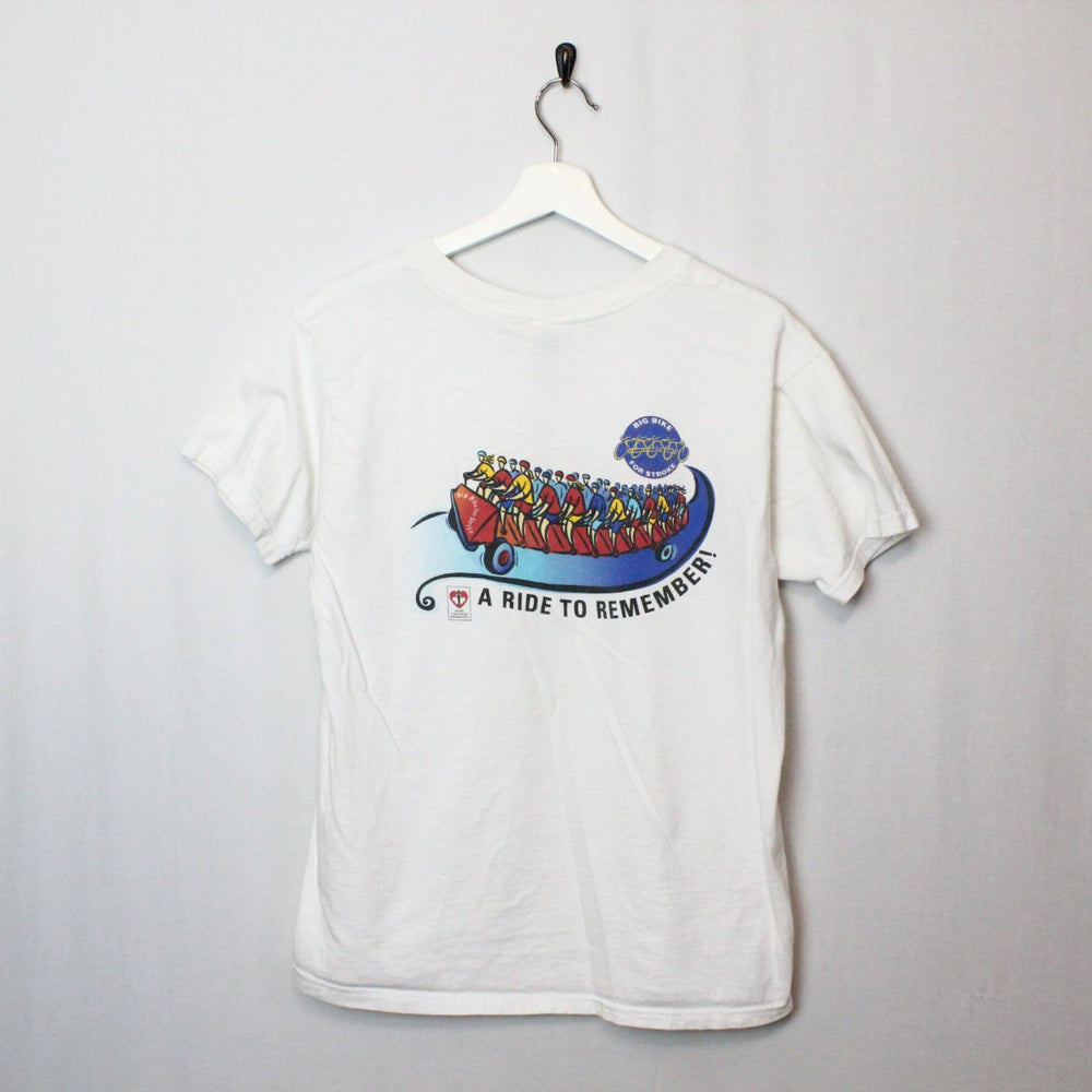 Vintage 90's Big Bike for Stroke Tee - L-NEWLIFE Clothing