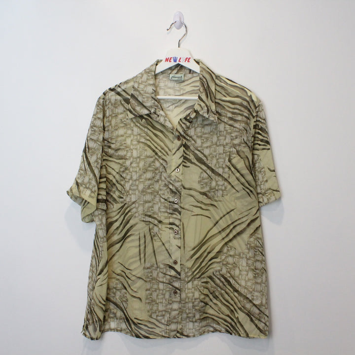 Penman's Sheer Short Sleeve Button Up - L/XL-NEWLIFE Clothing