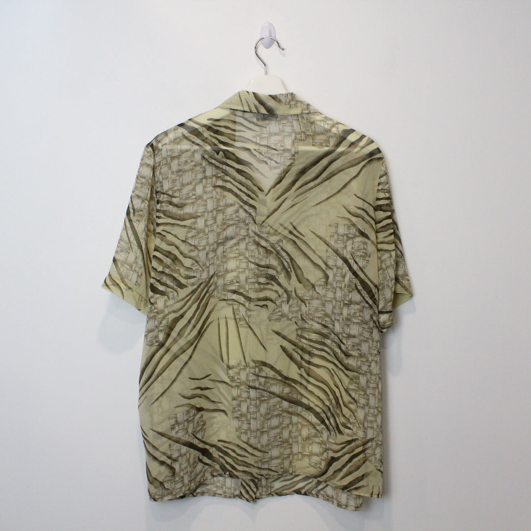 Penman's Sheer Short Sleeve Button Up - L/XL-NEWLIFE Clothing