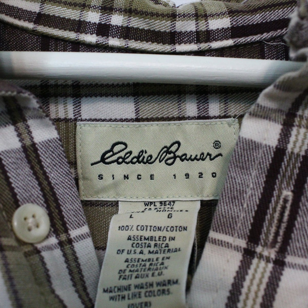 Vintage Eddie Bauer Plaid Button Up - L/XL-NEWLIFE Clothing